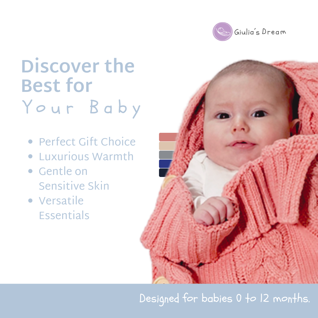 New Born Baby Wrap Swaddle Blanket Knit Sleeping Bag