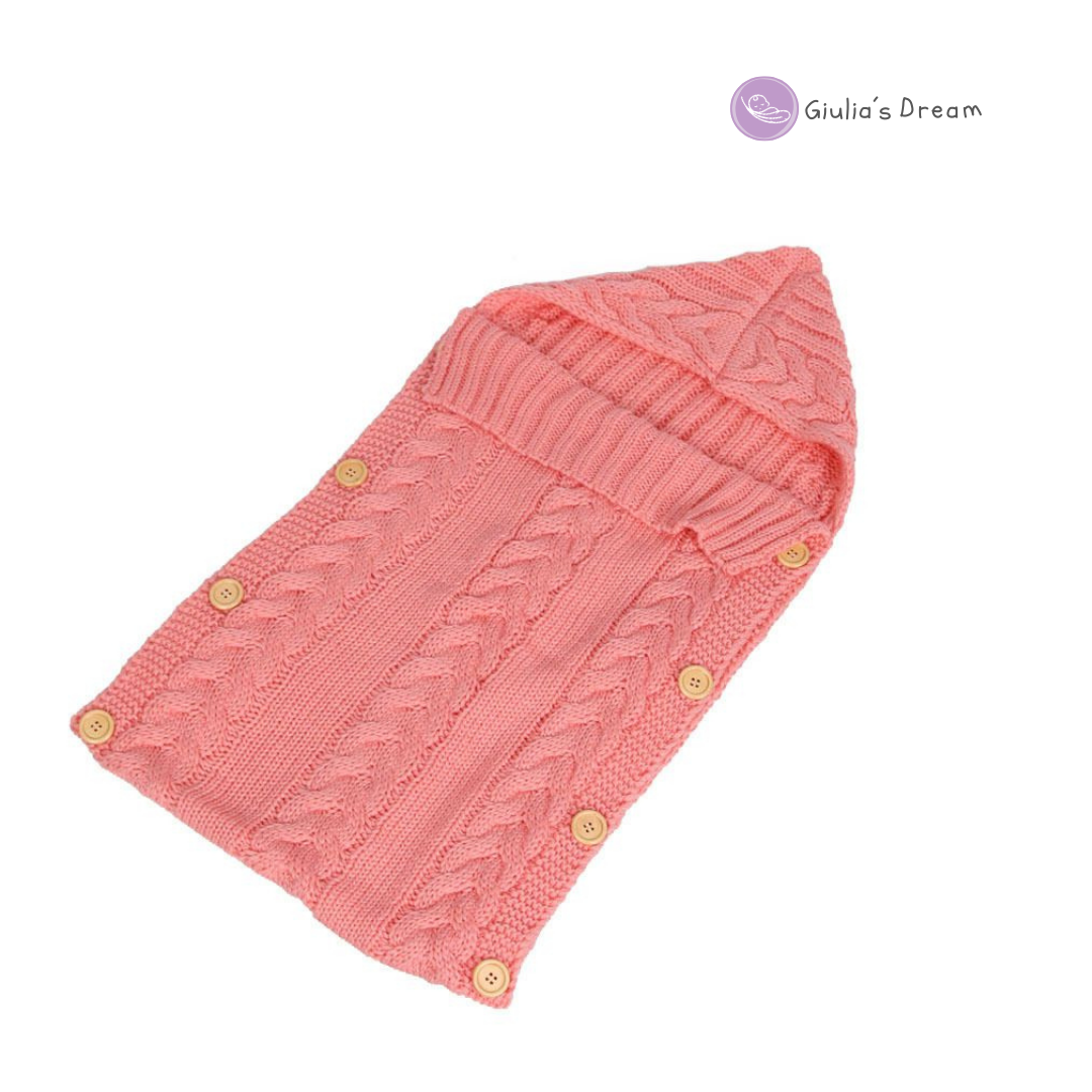 New Born Baby Wrap Swaddle Blanket Knit Sleeping Bag