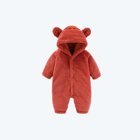 Newborn Snowsuit Fleece Hooded Romper