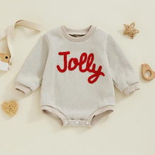 Christmas Waffle Knit Baby Romper