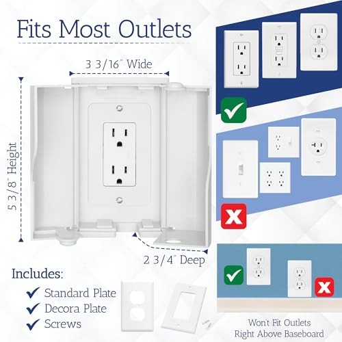 Twin Door Outlet Cover Box