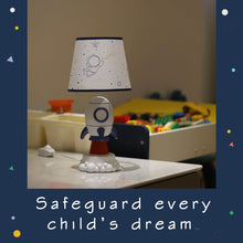 Rocket Lamp,Kids Lamp,Space lamp with E26 Blub & Shade,Space Decor for Boys Room,Apply to Space Themed Bedroom Decor(White)