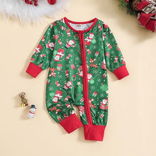 Santa Zipper Romper Christmas Pajamas