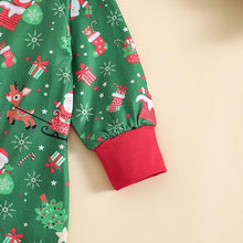 Santa Zipper Romper Christmas Pajamas