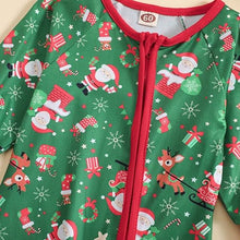 Santa Zipper Romper Christmas Pajamas