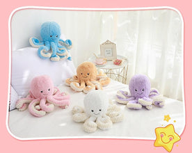 Cute Cartoon Plush Toy Simulation Octopus Toy Sleeping Pillow