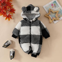 Unisex Baby Hooded Fleece Jumpsuit