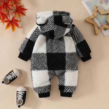 Unisex Baby Hooded Fleece Jumpsuit