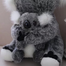 Mum and Baby Koala Plush Toy Stuffed Animal Toy Plush Animal Doll (Grey) 11 inch