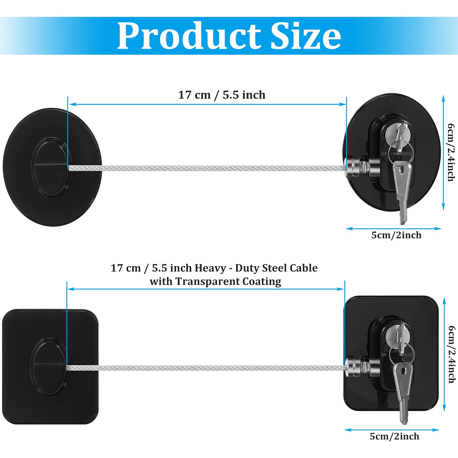 4-Piece Refrigerator Lock Set