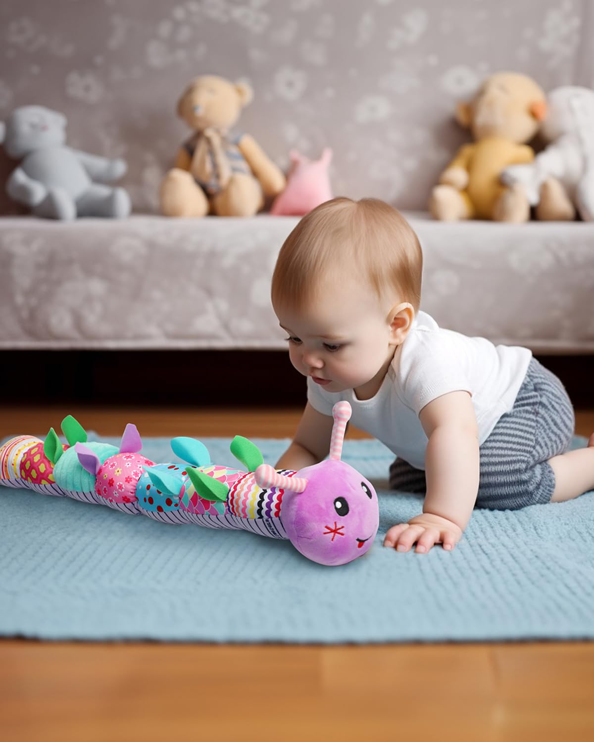 Musical Multi-Sensory Caterpillar Toy.