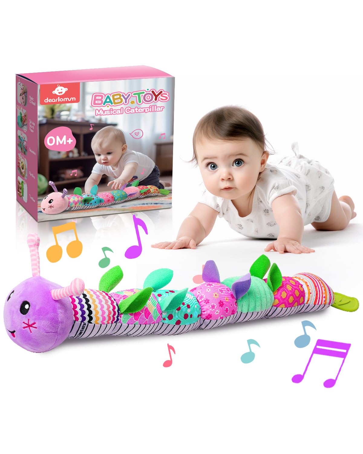 Musical Multi-Sensory Caterpillar Toy.