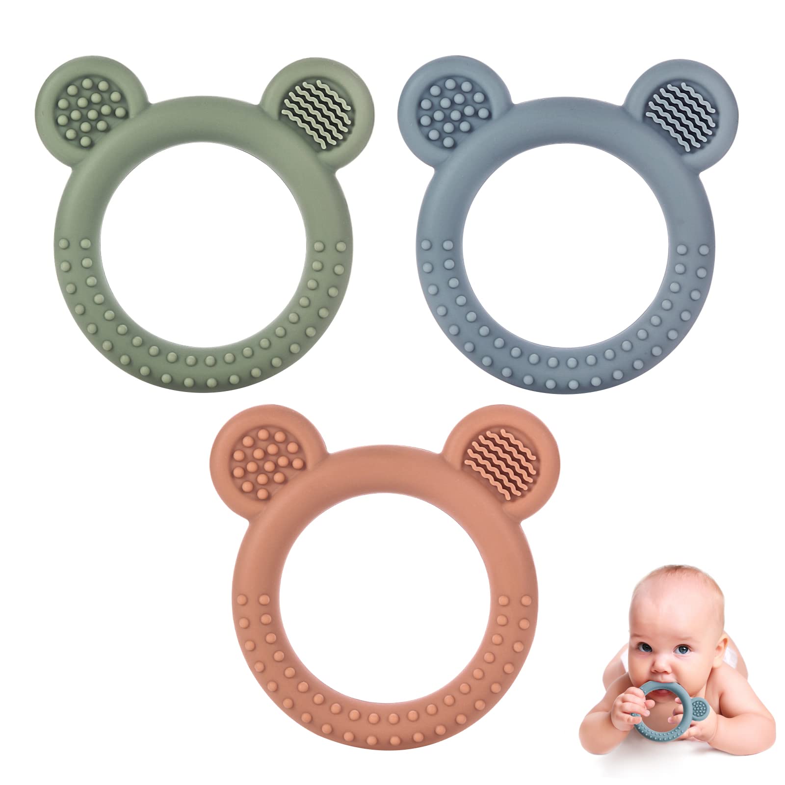 Baby Teething Silicone Toys Set