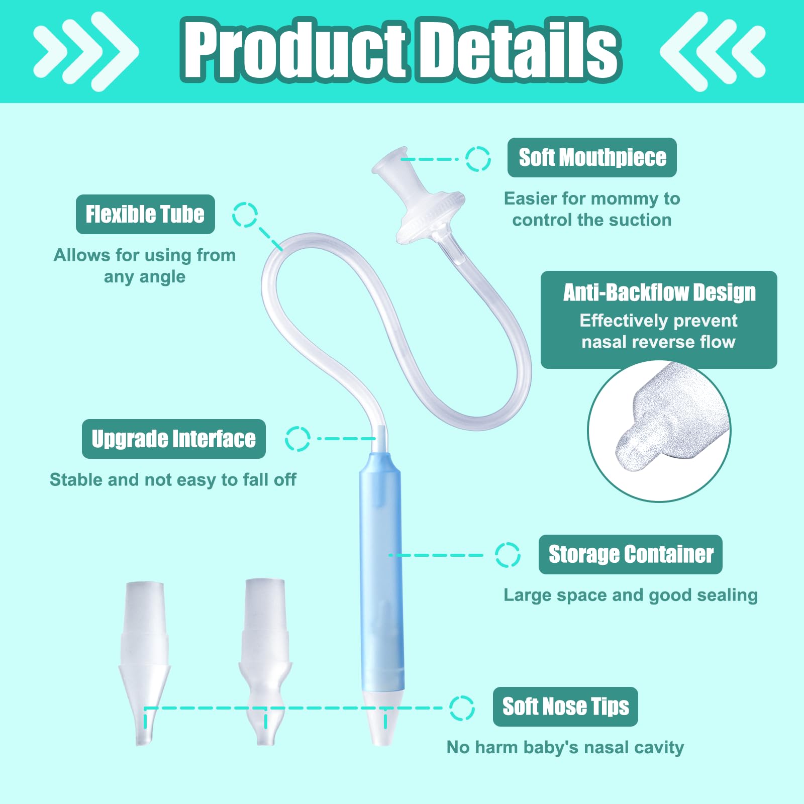 Baby Nasal Aspirator with Tips