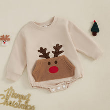 Christmas Deer Tree Romper Outfit