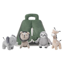 Interactive Plush Safari/Jungle Green Tent with Stuffed Animal Toys