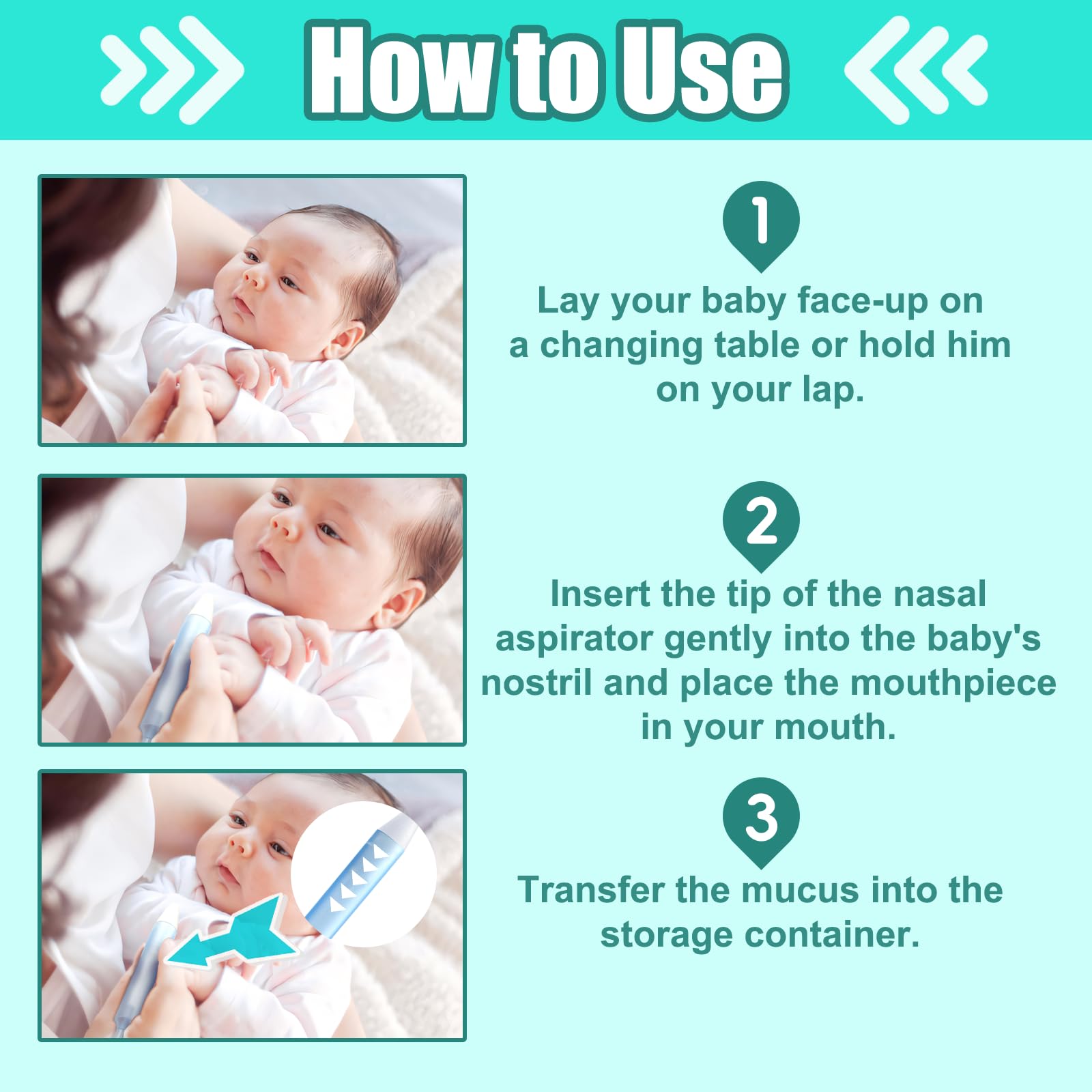 Baby Nasal Aspirator with Tips