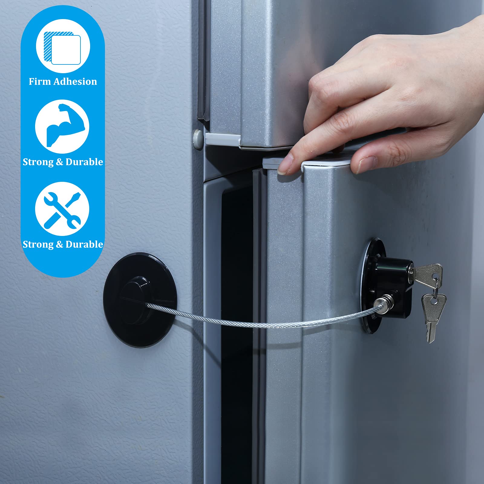 4-Piece Refrigerator Lock Set