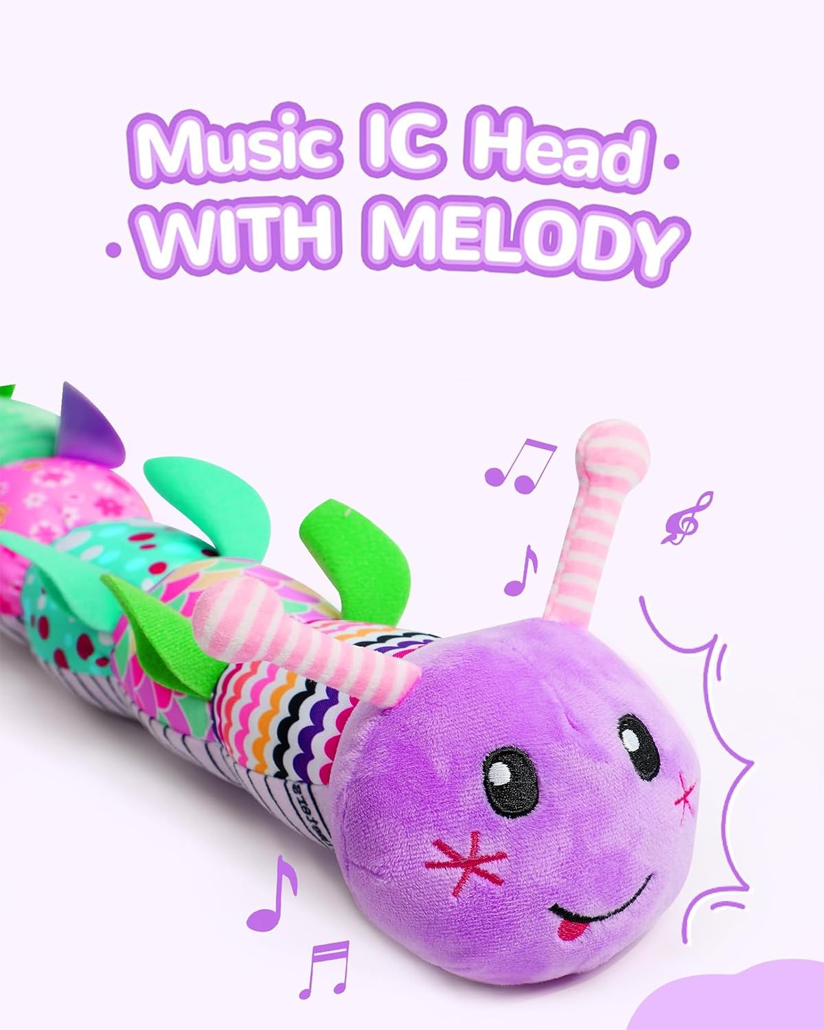 Musical Multi-Sensory Caterpillar Toy.