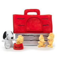 Classic Snoopy Interactive Plush Doghouse with 5 Stuffed Animal Toys