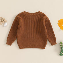 Toddler western cow knit sweater.