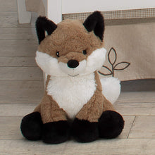 Painted Forest Brown/White Plush Fox Stuffed Animal - Knox