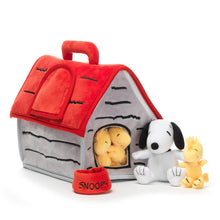 Classic Snoopy Interactive Plush Doghouse with 5 Stuffed Animal Toys