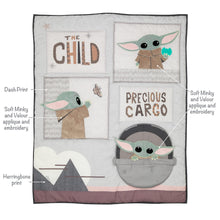 Star Wars The Child Baby Yoda Nursery 3-Piece Baby Crib Bedding Set