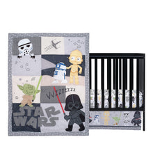 Star Wars Classic 3-Piece Baby Crib Bedding Set - Yoda/Darth Vader