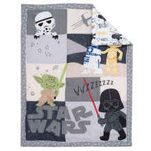 Star Wars Classic 3-Piece Baby Crib Bedding Set - Yoda/Darth Vader