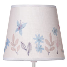 Baby Blooms Pink Butterfly Nursery Lamp with Floral Shade & Bulb