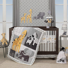 Me & Mama White/Gray Elephant Nursery Lamp with Shade & Bulb