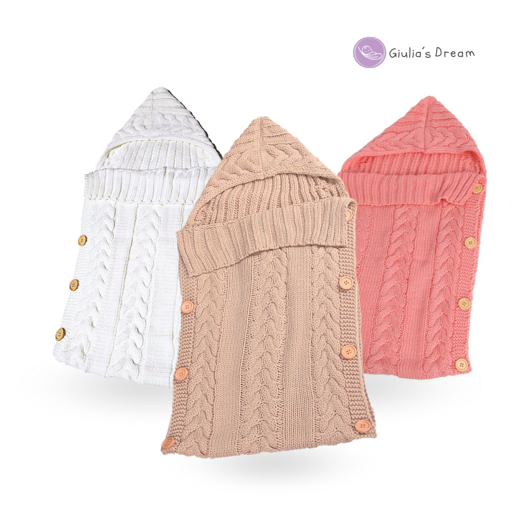 New Born Baby Wrap Swaddle Blanket Knit Sleeping Bag