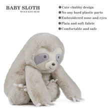 Baby Sloth Stuffed Animal Plush Toy, 10 Inches, Cute Beige